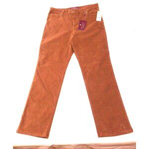 NWT Gloria Vanderbilt Amanda Slim Leg Jeans Smokey Mocha Size 16 Average Flex St